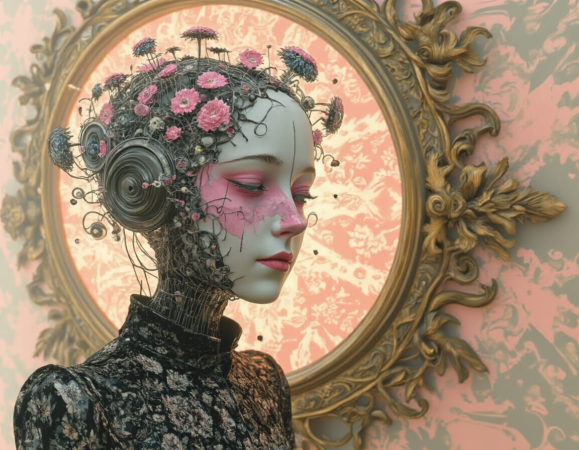 Automatron Audrey's Wirish Whirlington Hair Mirrored in Craz...