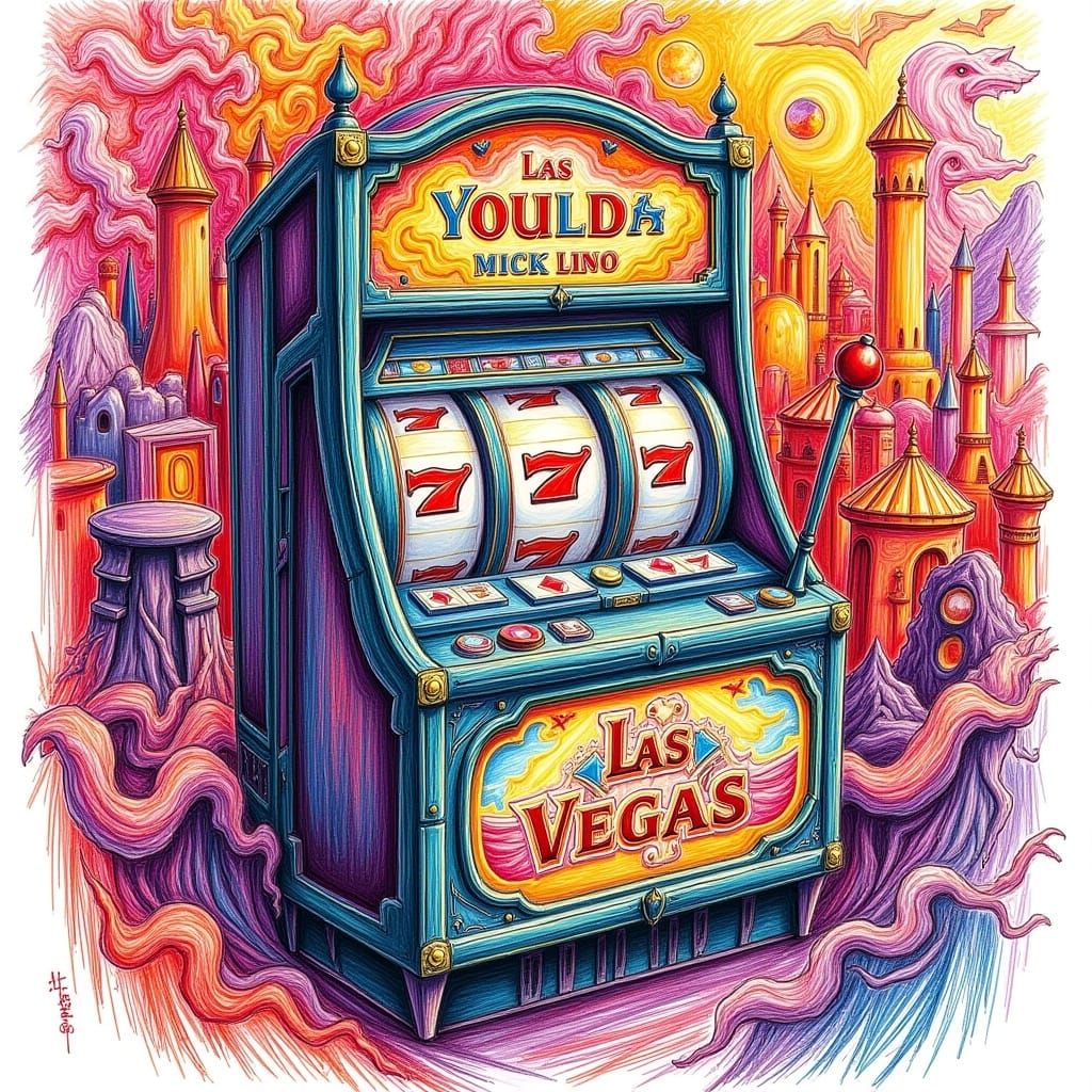 Las Vegas Slot Machine: Digital Rendering