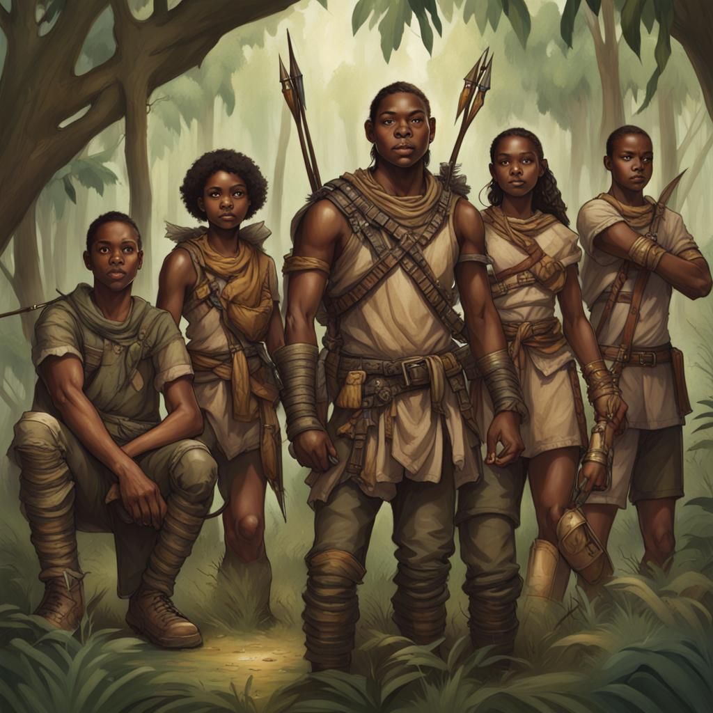 Jungle Rangers with Bows and Arrows