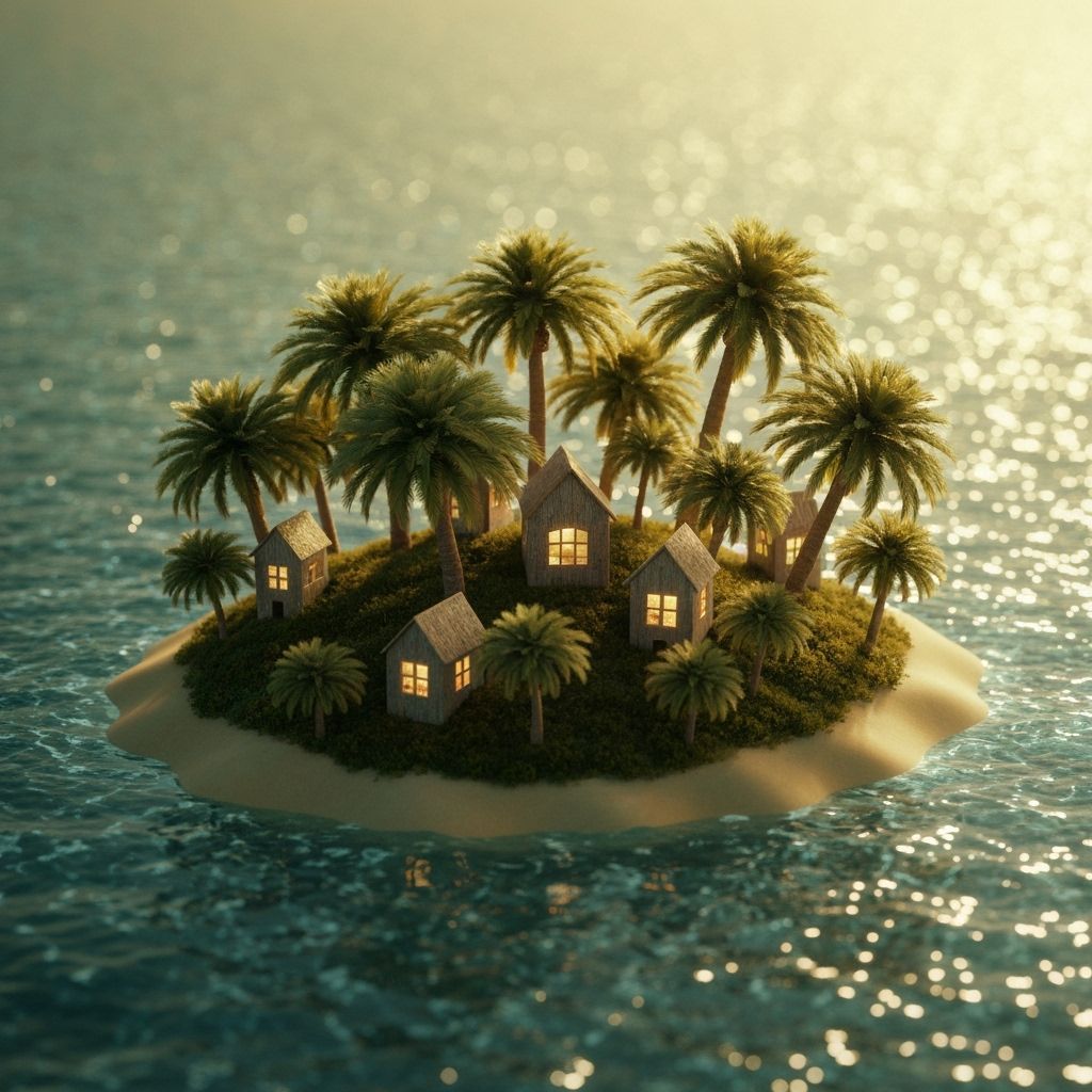 Enchanting Island Paradise in Baroque Style