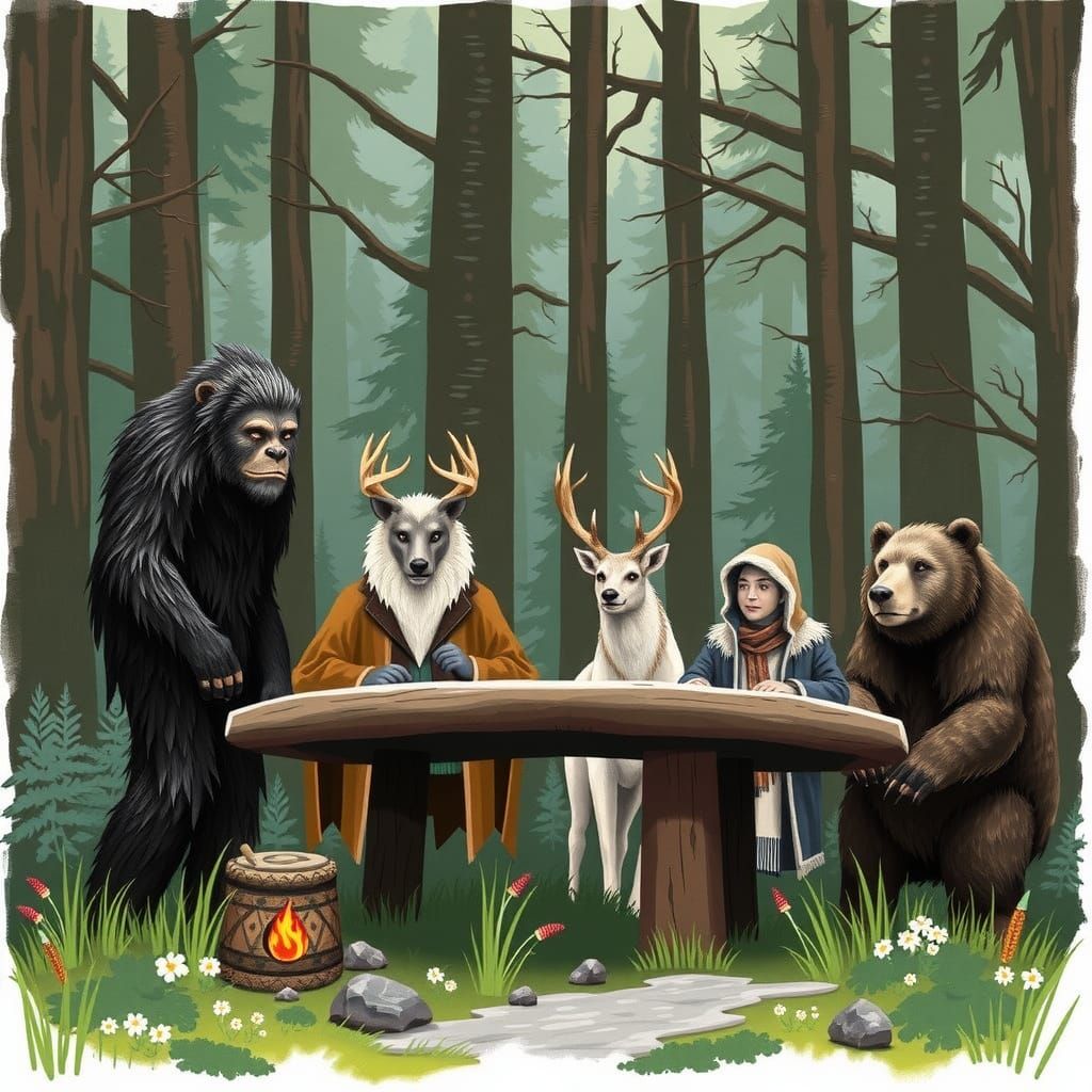 North Woods Council Meeting with Bigfoot and Guardians