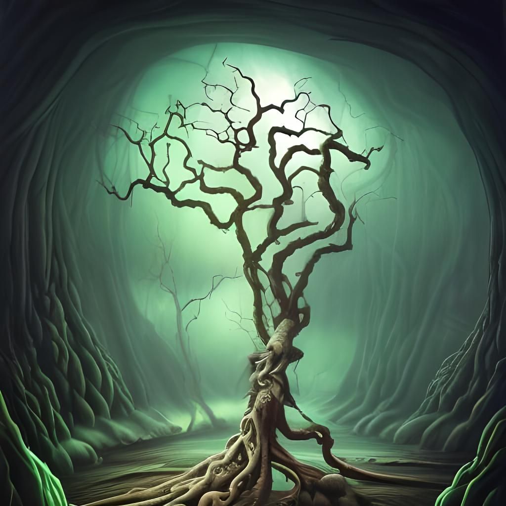 Crayon Sci-Fi Drawing: Tree of Stupidity