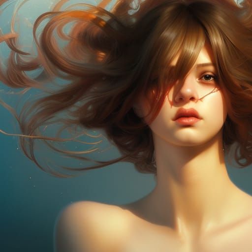 Hotdog Fingers Portrait in Digital Art Style