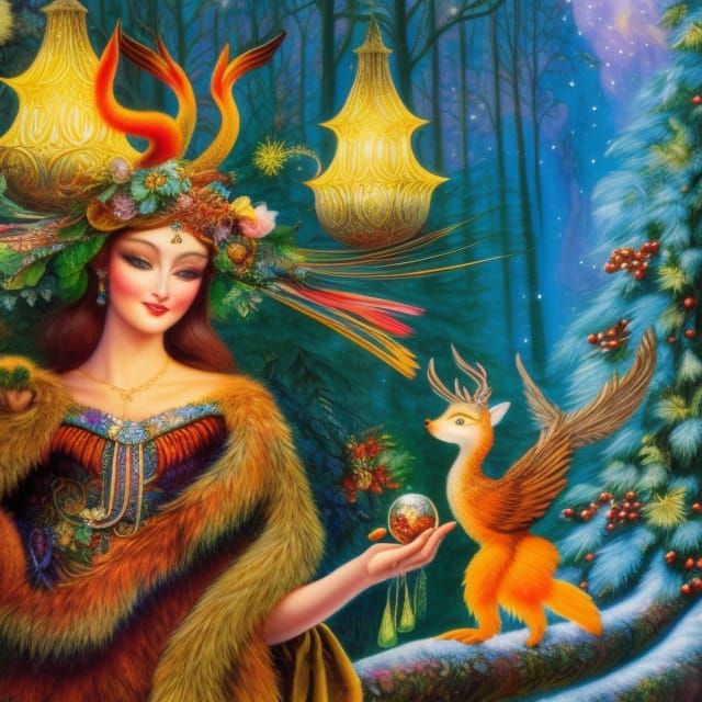Winter Solstice Celebration with Woodland Creatures