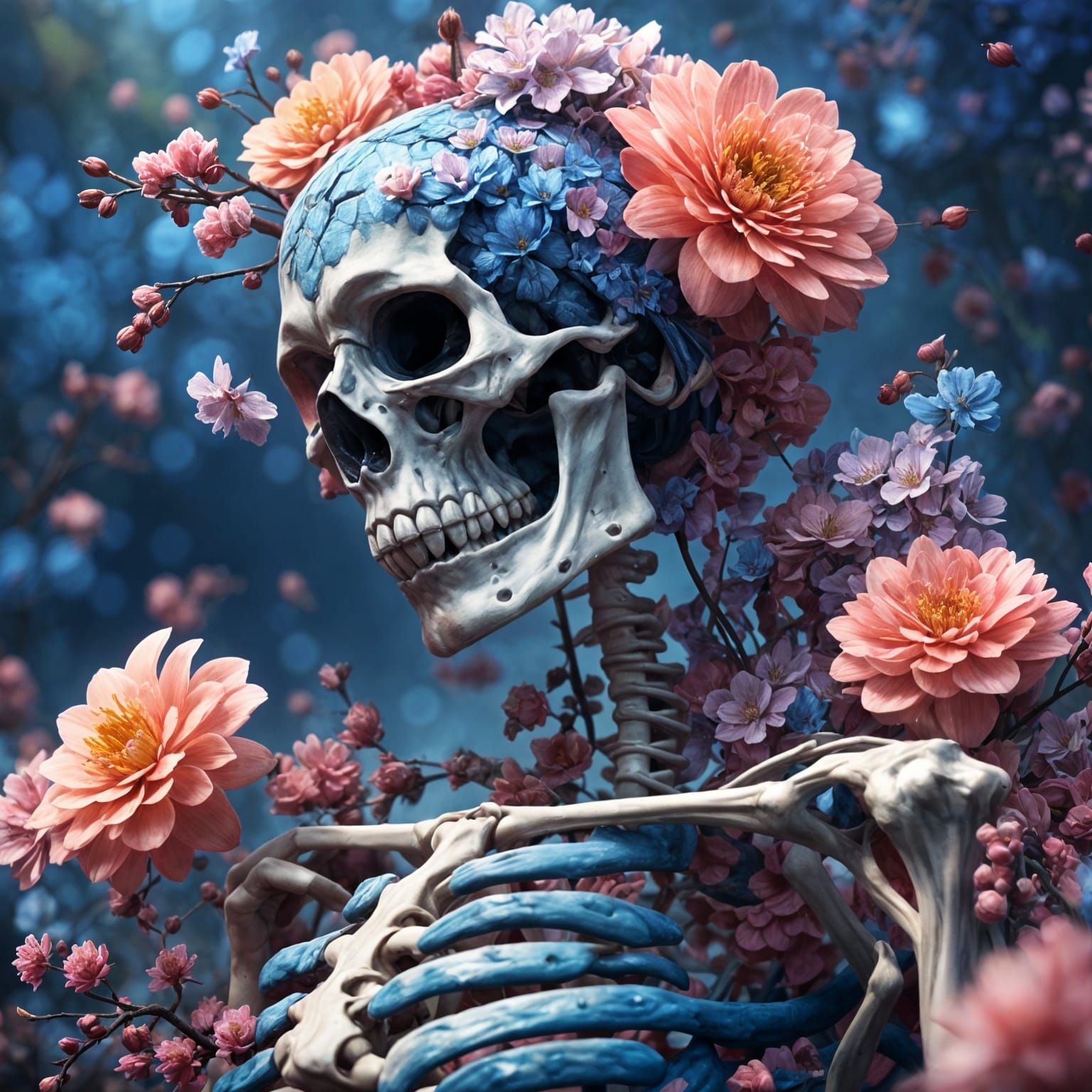Floral Anatomy Fantasy Figure