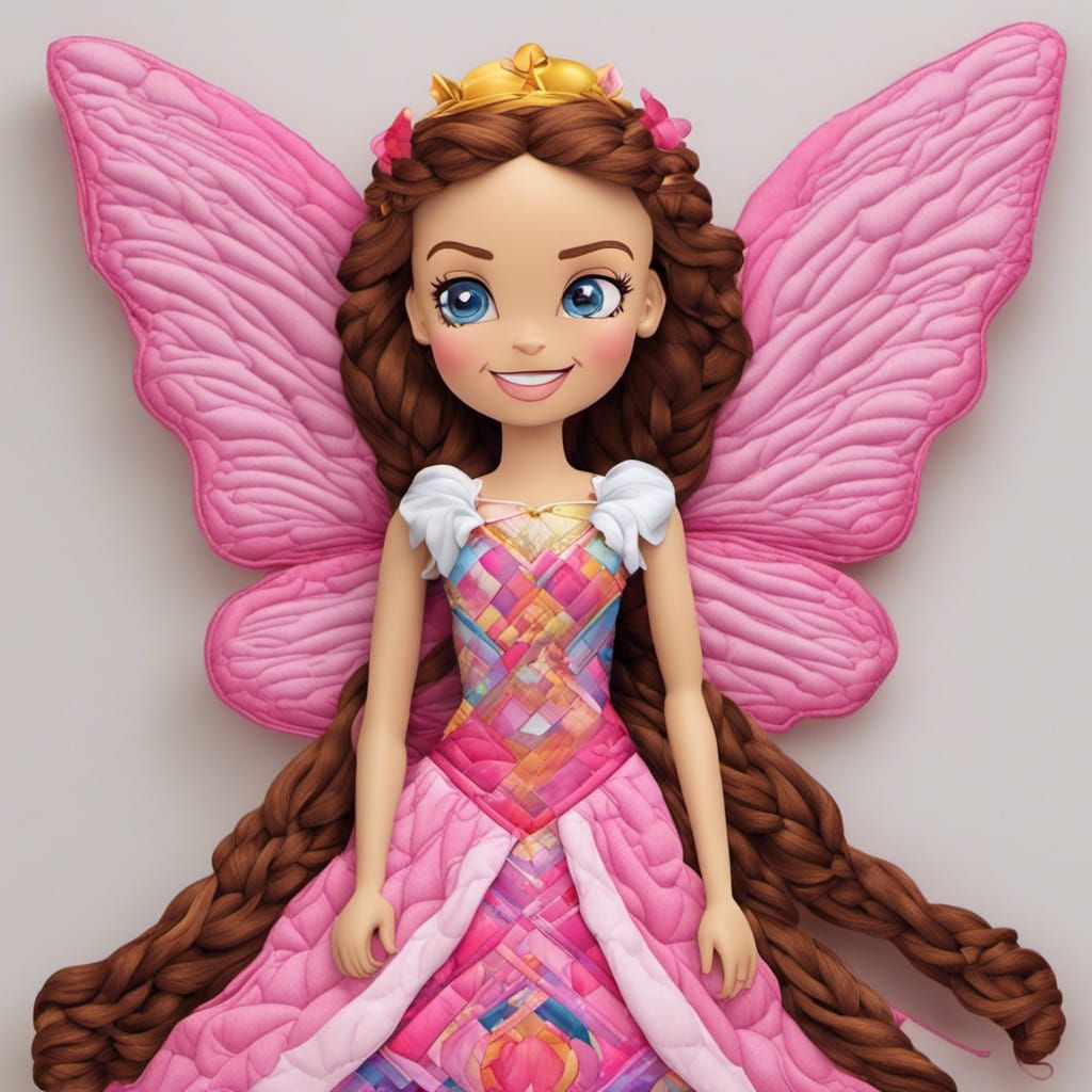 Anime Fairy Princess Pillow in Disney Pixar Style