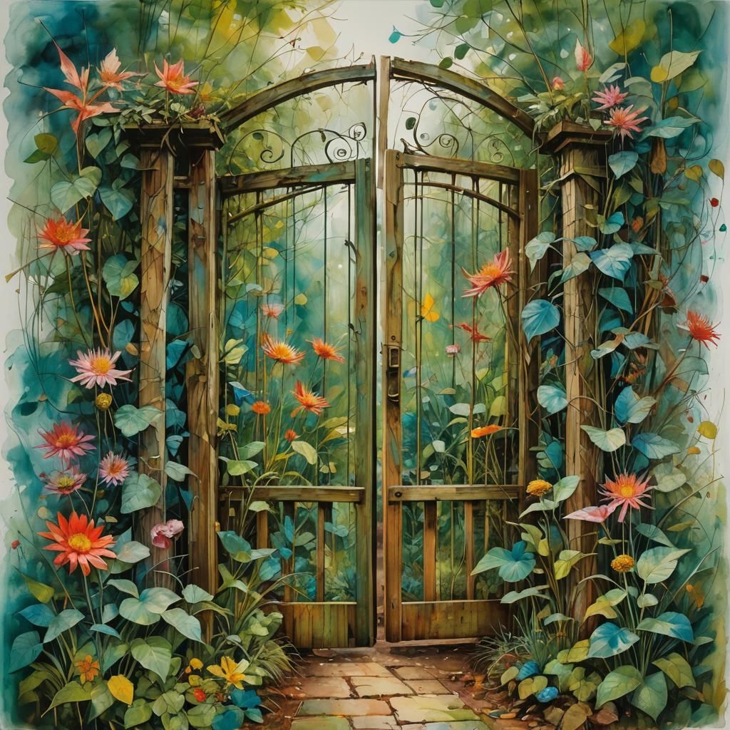 Garden Gate in Klee and Griffiths Style