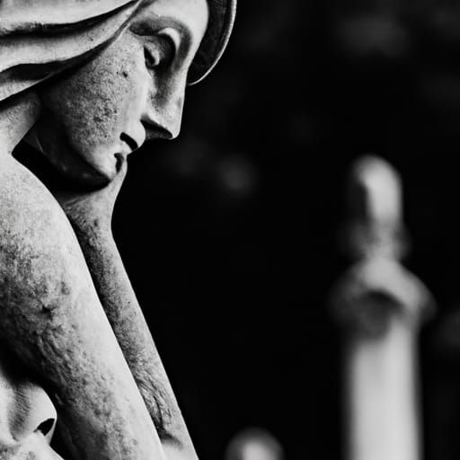 Scarred Figure: A Monument to Ruin