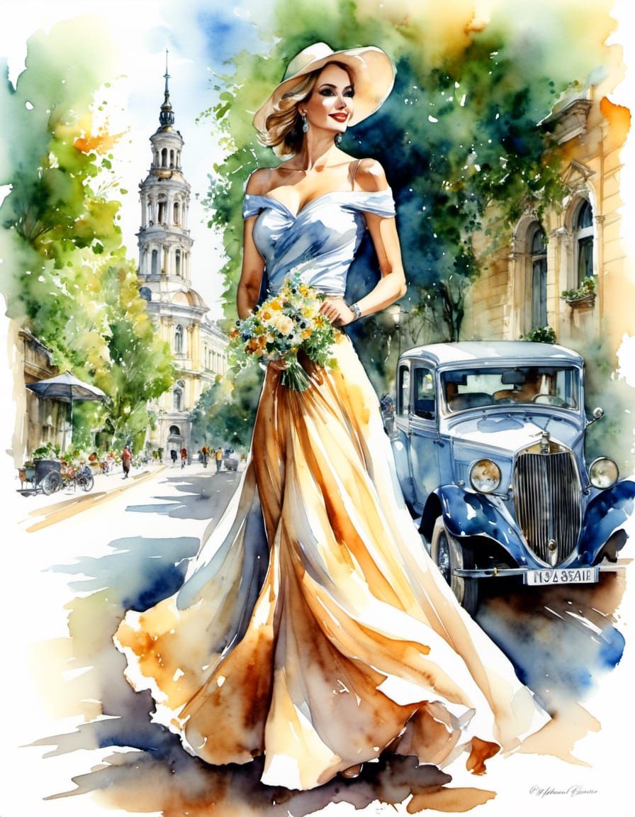 Леоніда (Leonida) | 🇺🇦 aquarelle portrait