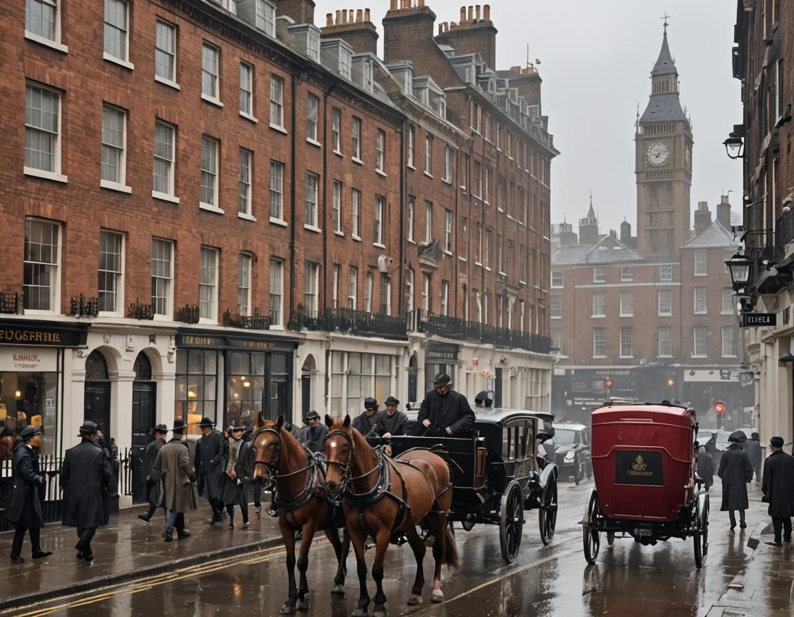 1800s Baker Street, Home of Sherlock Holmes