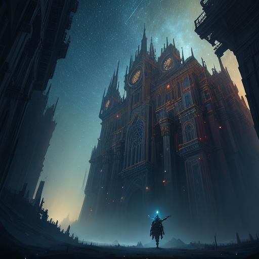 Epic Stargazing Experience in Digital Matte Painting