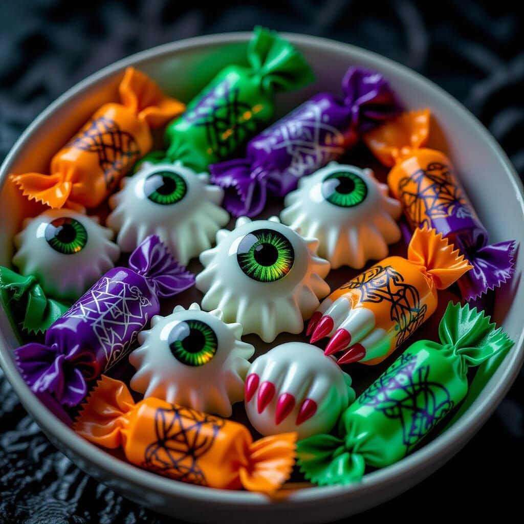 Eerie Ghost Candies for Halloween Trick-or-Treating