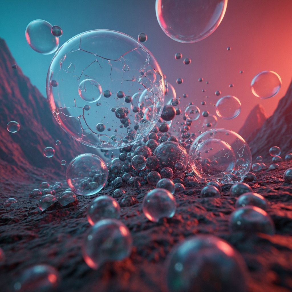 Shattering Frozen Bubbles in Abstract 3D Landscape
