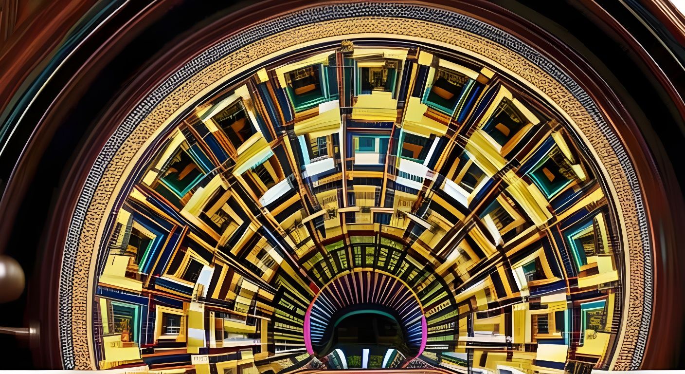 Mirror Mosaic Optical Illusion