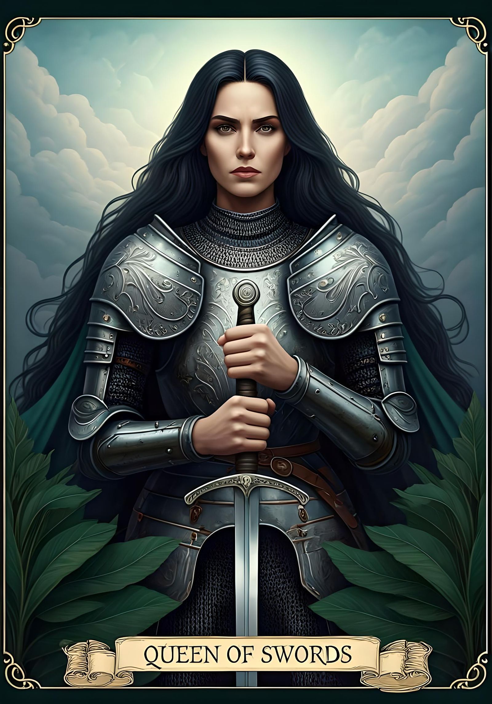 Queen of Swords Tarot Card: Warrior Queen