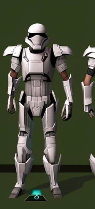 Cyberpunk Sci-Fi Soldier in Space