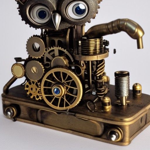 Steampunk Cog Owl: Mechanical Marvel