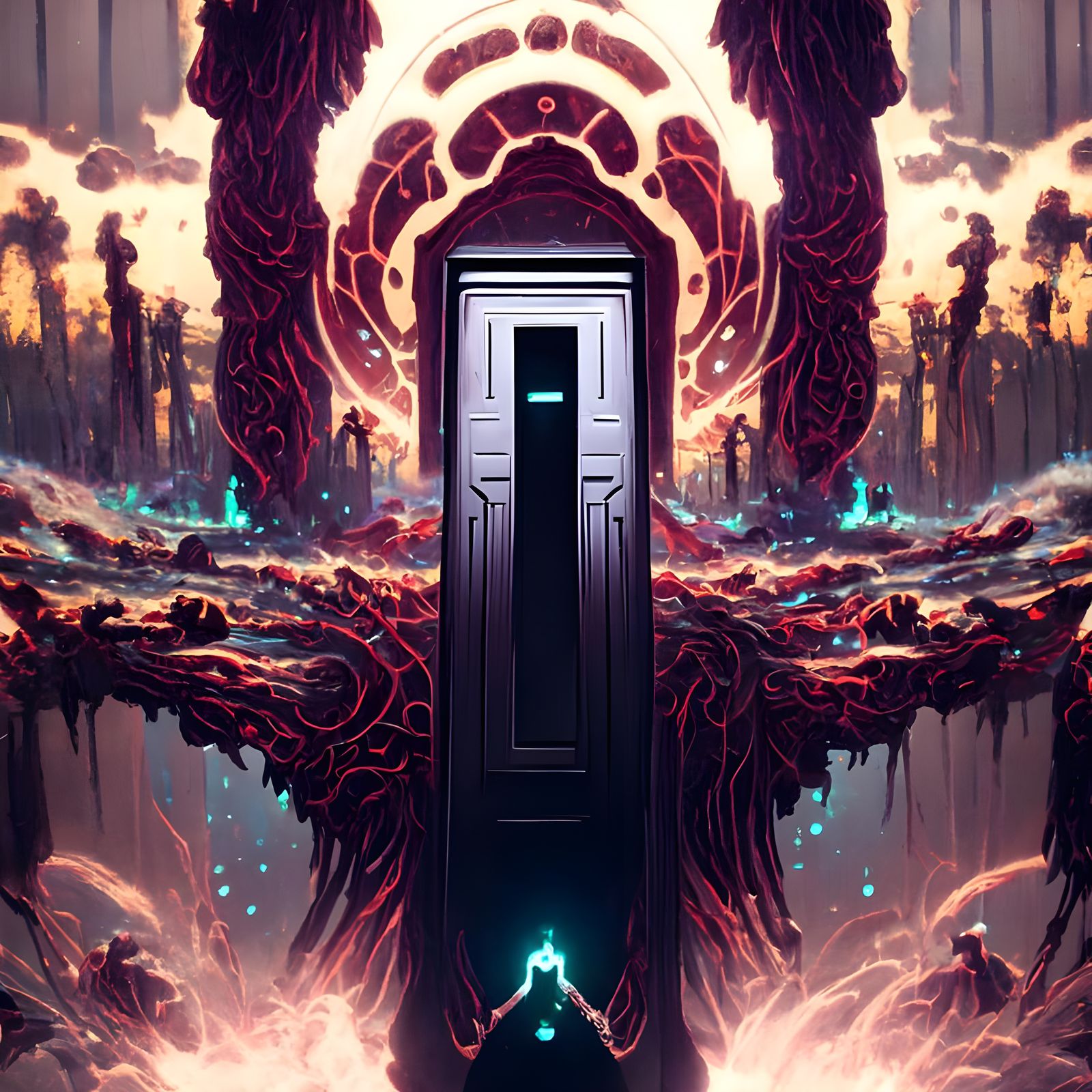 Eldritch Doorway to the Void: Digital Illustration