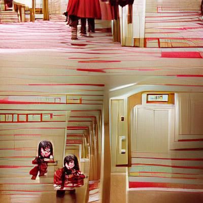 The Shining: Minimalist AI Art
