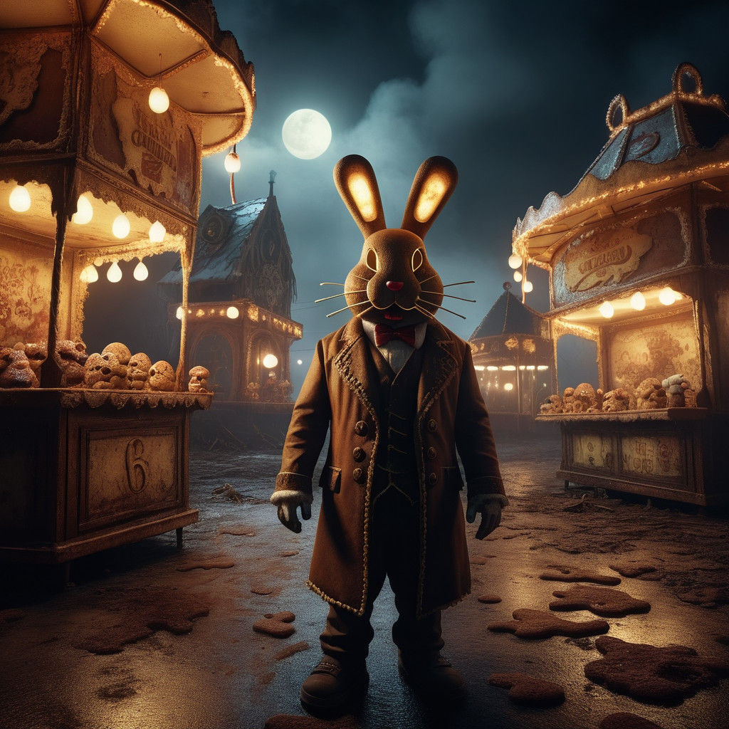 Steampunk Horror Carnival: Creepy Holiday Icons in Dark Surr...