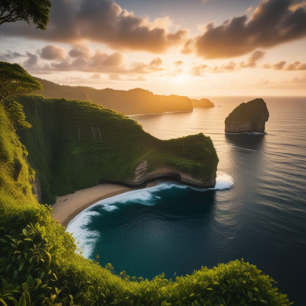 Nusa Penida Island at Dawn: Landscape Photography