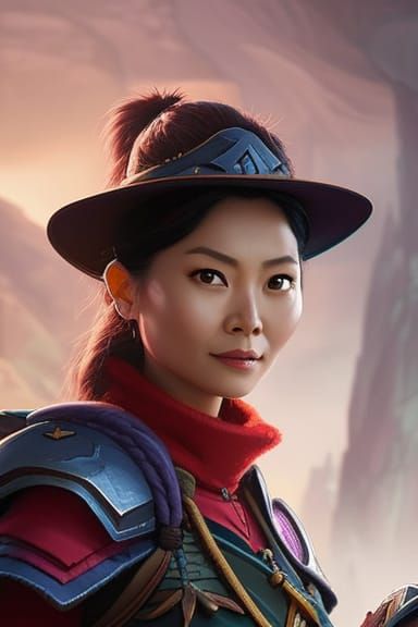 Marcy Wu as Ranger Artificer in D&D Style