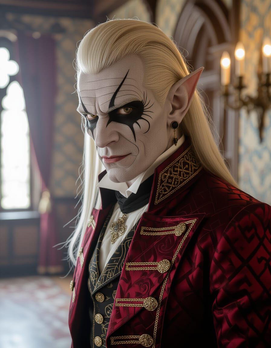 Gothic Goblin Vampire in Victorian Manor