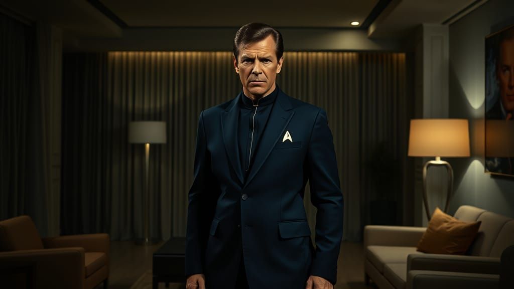 Captain James T. Kirk in a Haunting Modern Setting
