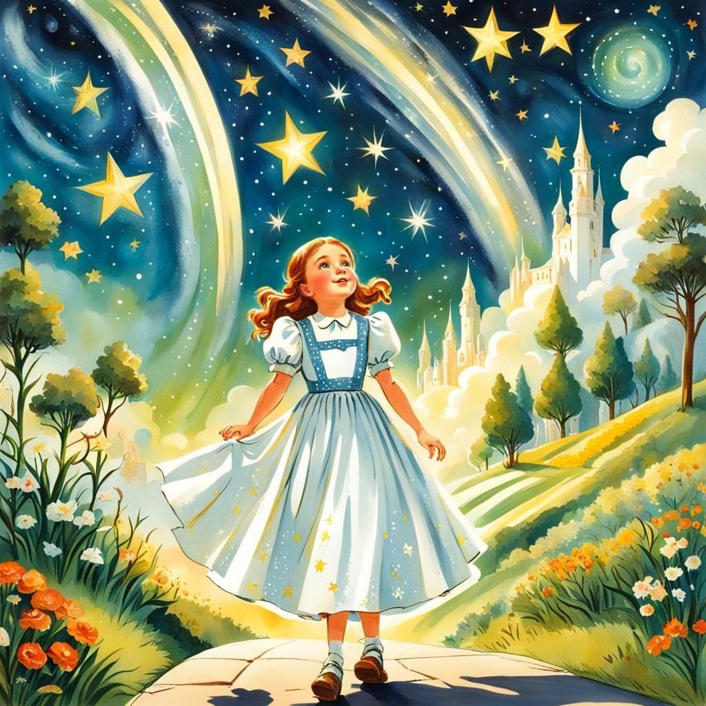 Whimsical Oz Storybook Illustration