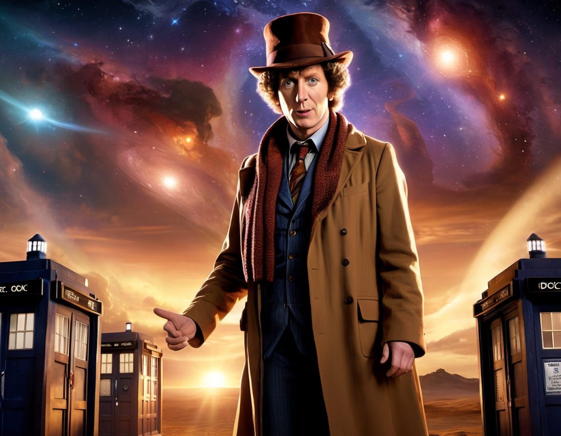 Doctor Who and the TARDIS in Sci-Fi Art