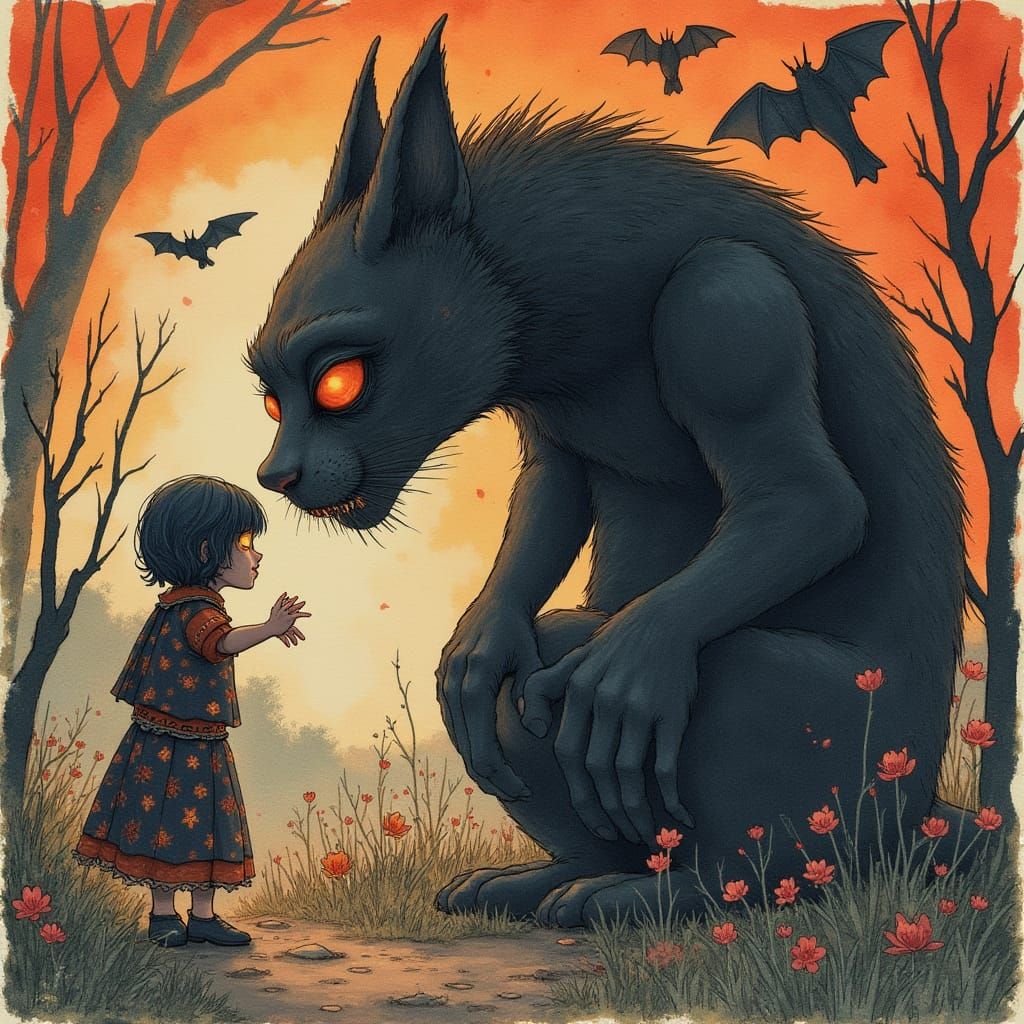 Ethereal Watercolor Illustration of Hikkoshite kara Futoukou