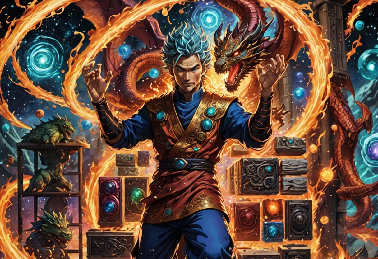 Cosmic Manga Art: Master of Dragons