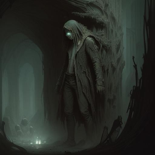 Nightmarish Mindscape in the Style of Gustave Doré