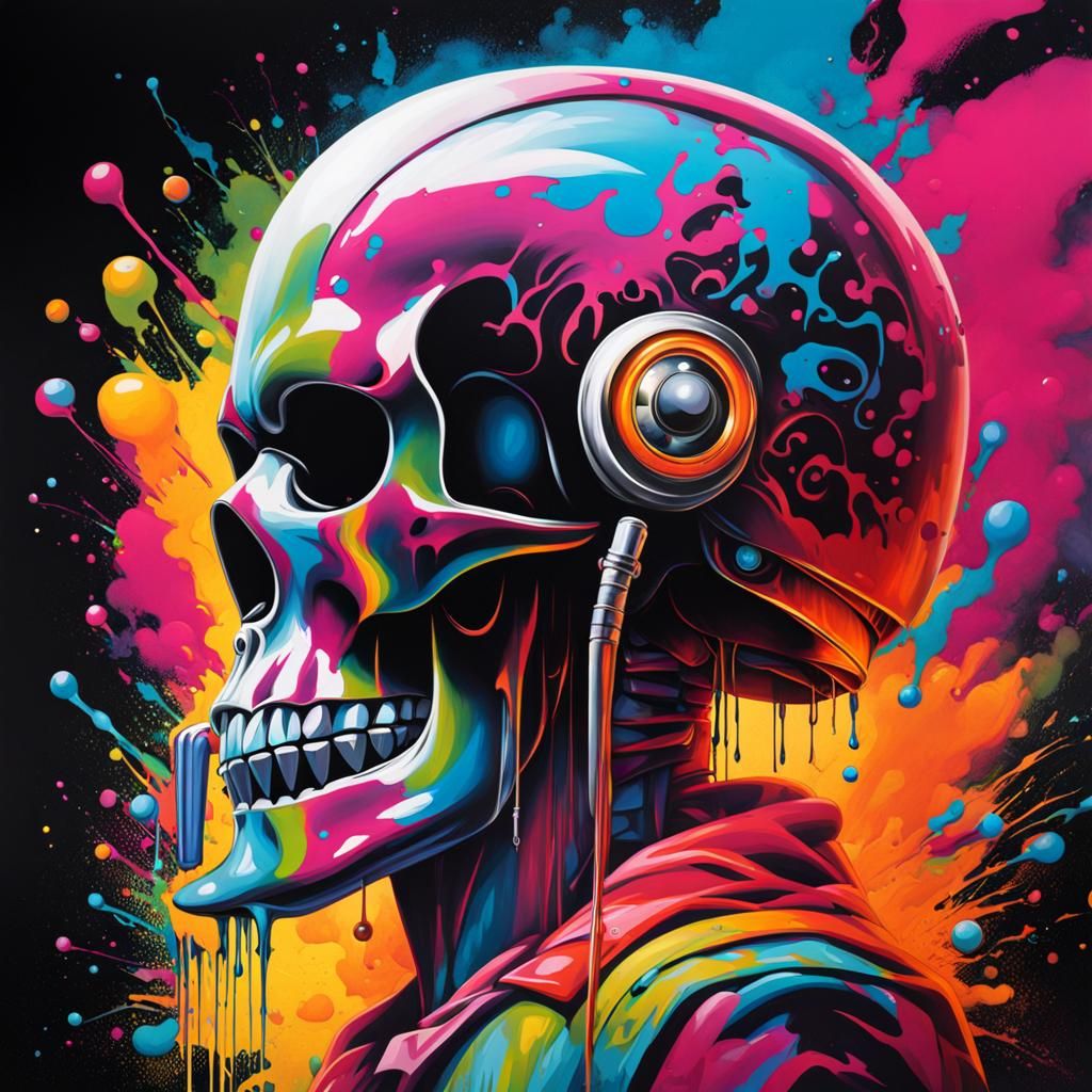 Radiology Graffiti Art in Street Style