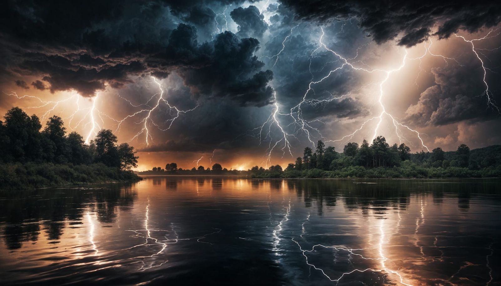 Majestic Storm Cloud Illuminated by Evening Light