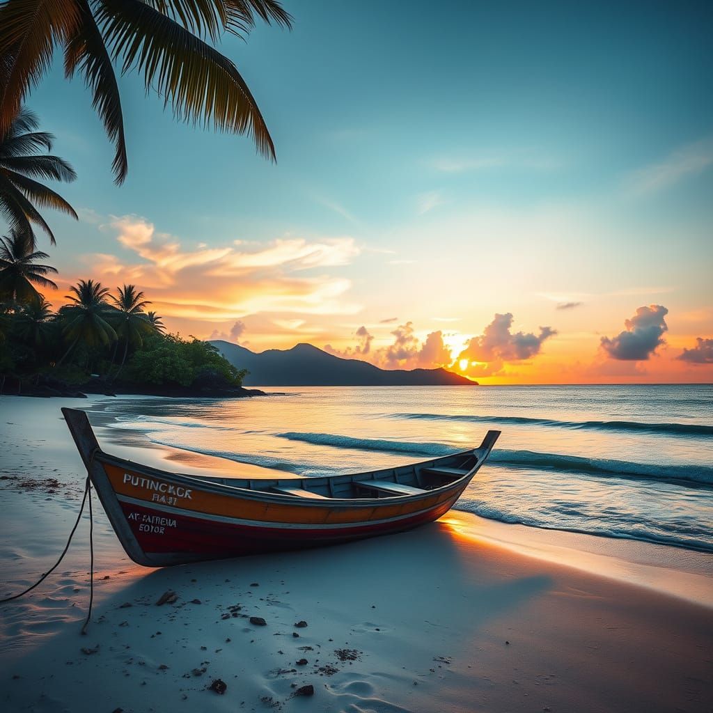 Serenity at Sunset on a Thai Beach