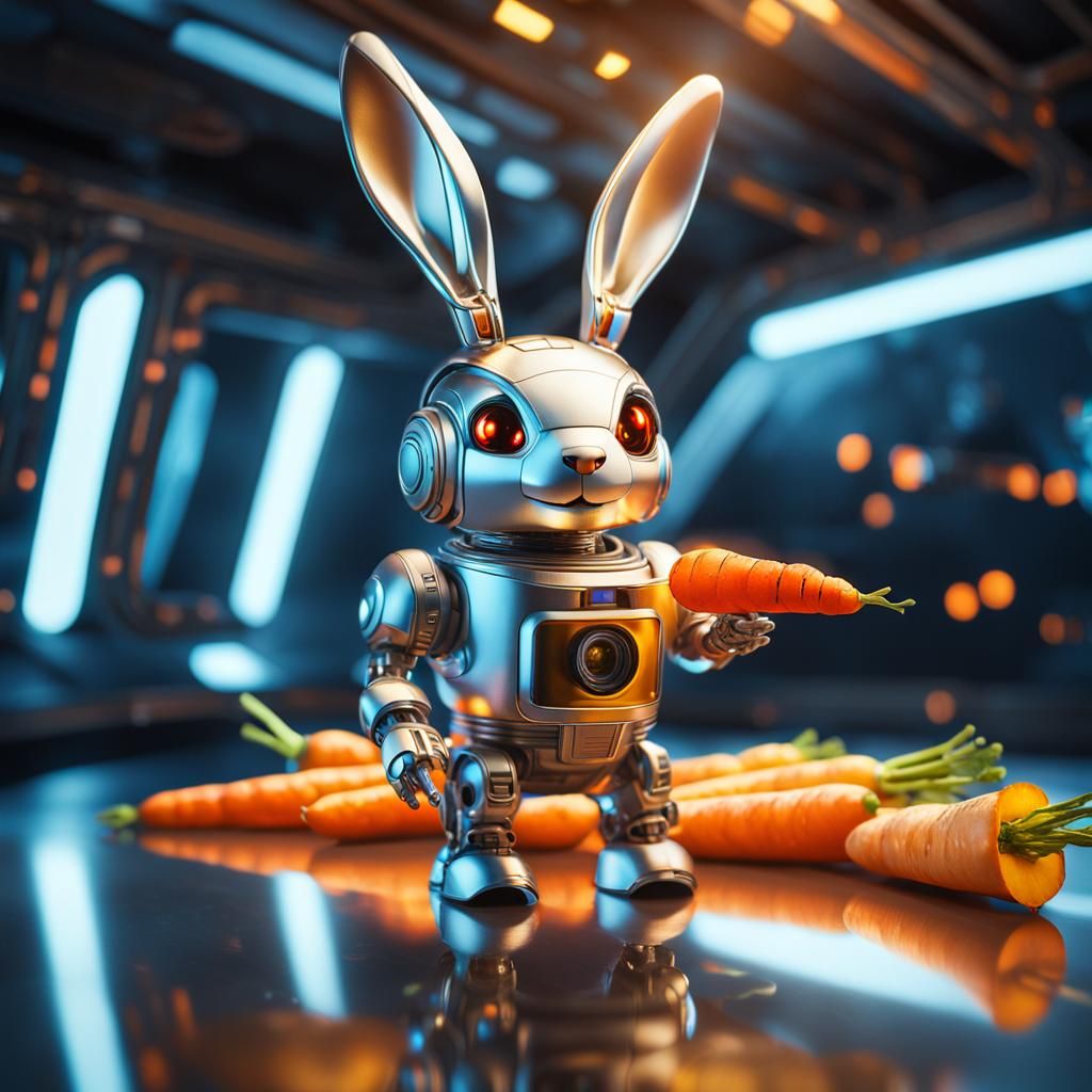 A full body portrait of a tiny energetic, anthropomorphic ro...