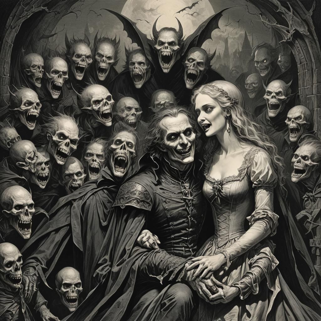 Love Bites: Vampire Fangs in Horror Style