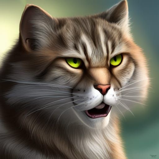 Battle Cat in Lightning Storm