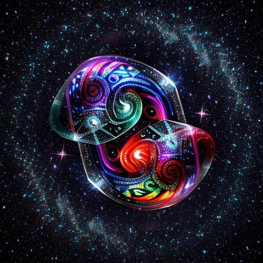 Psychedelic Pillow Fight in Art Nouveau Style