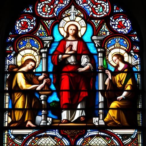 Stained Glass Window of the Holy Trinity