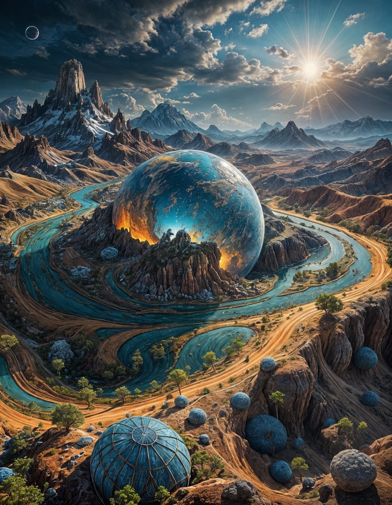 Ethereal Earth: Knitted and Weaved in Surreal Hyperrealism