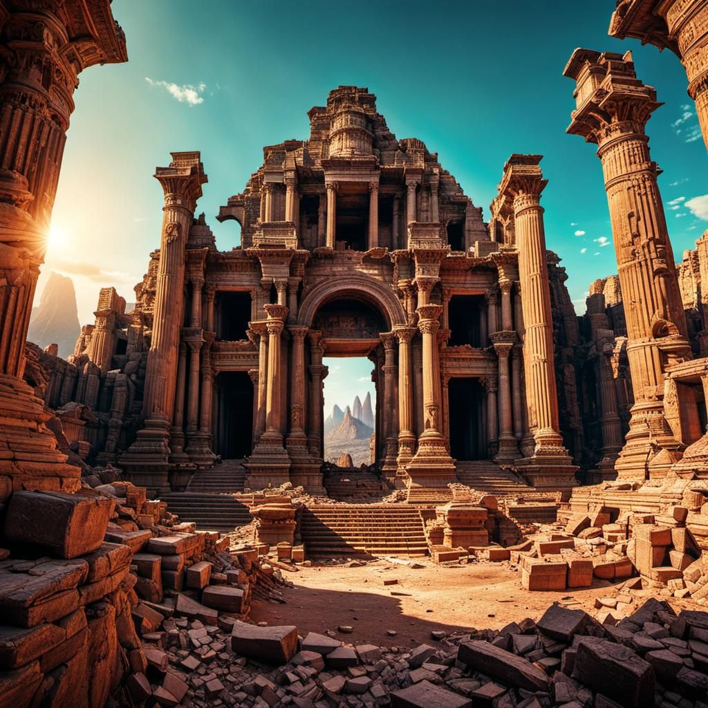 Colossal Ruins of a Secret Cult on Alien Planet