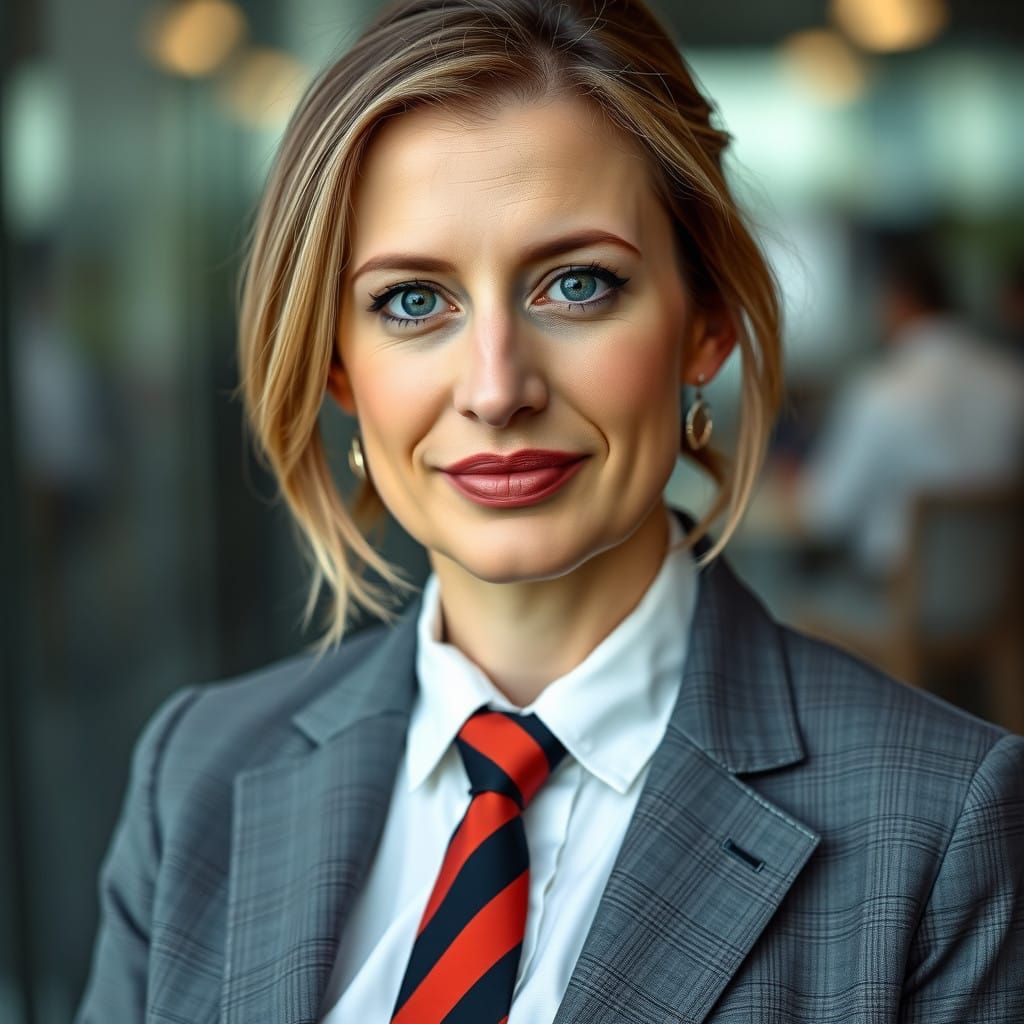 Elegant British Businesswoman in Professional Portrait