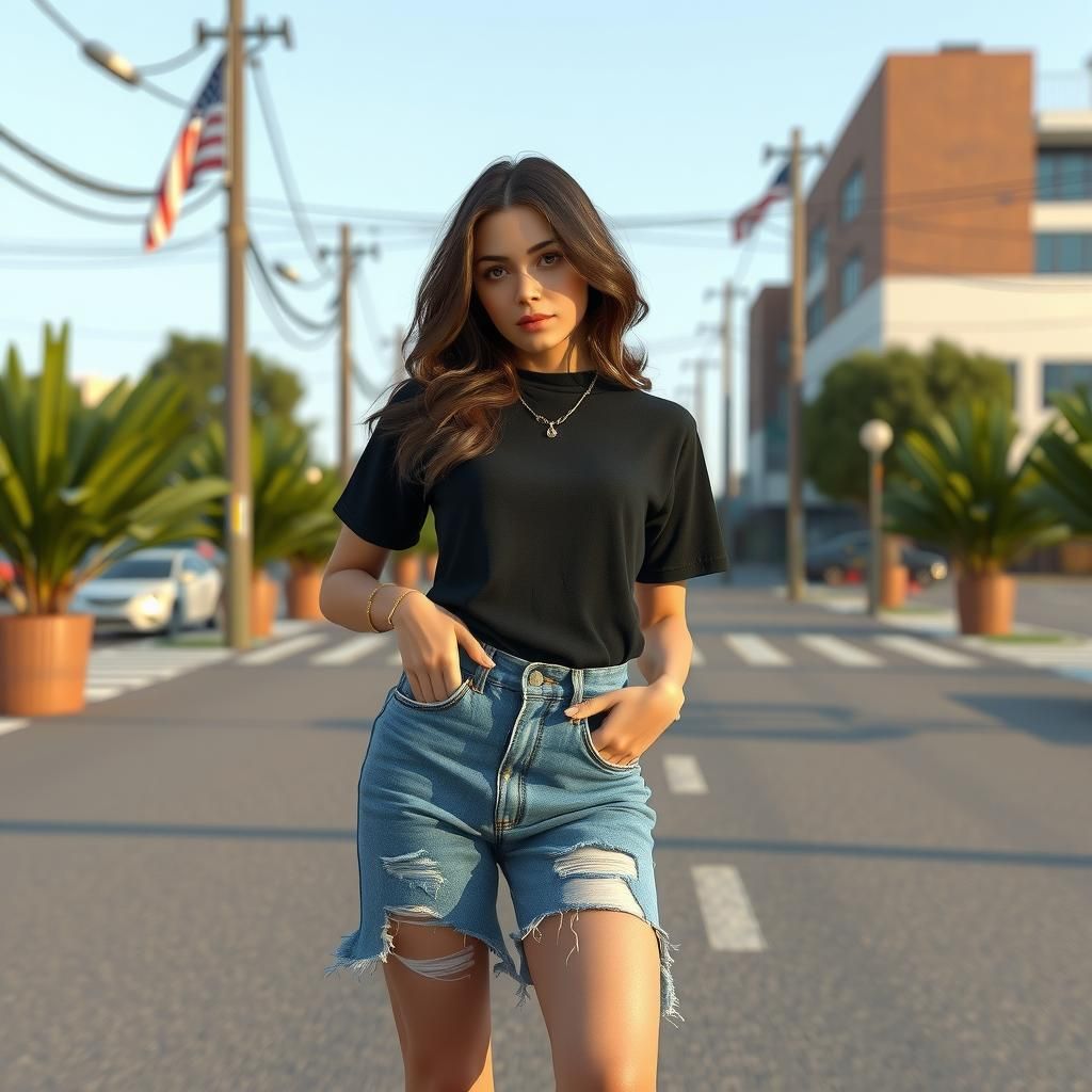 Photorealistic 3D Render of Woman Posing