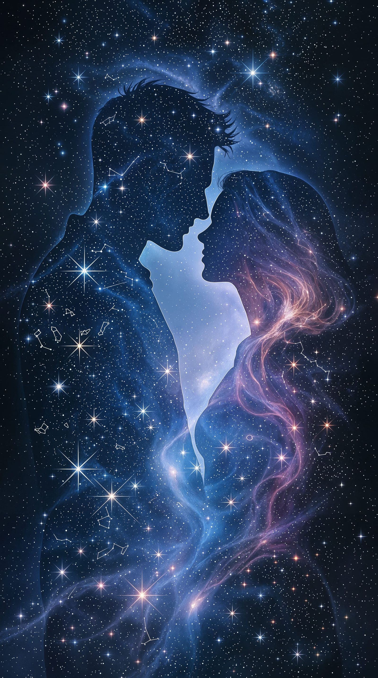 Love Among the Stars in Cosmic Double Exposure
