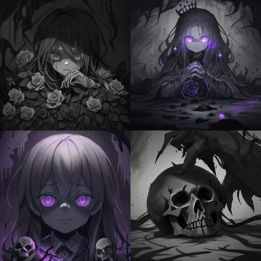 Minecraft Wither Charcoal Drawing