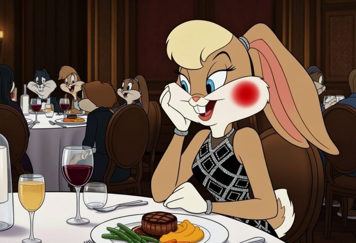Lola Bunny Smiles Through Toothache at Lavish Looney Tunes D...