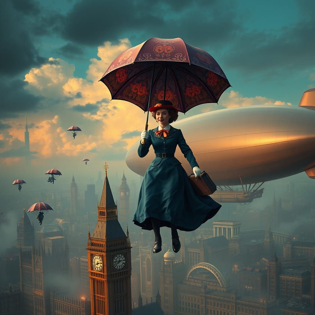 Steampunk Mary Poppins Descends Upon London