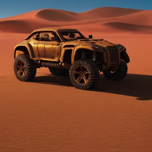 Arrakis Stillsuit Character in Golden Hour Sunlight